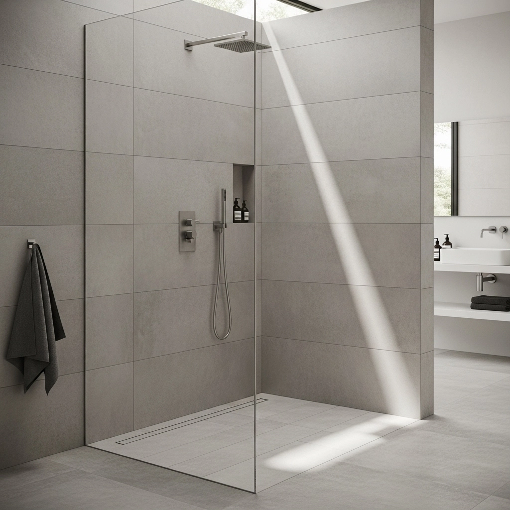 Concrete Tile - Outdoor Shower Tile