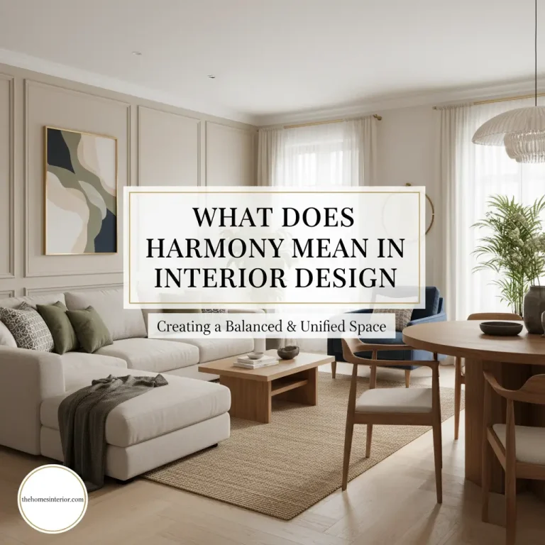 Harmony Mean in Interior Design