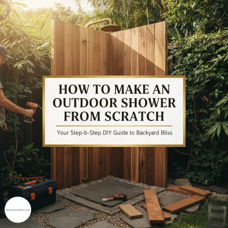 How to Make an Outdoor Shower from Scratch