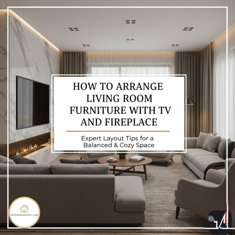 How to Arrange Living Room Furniture with TV and Fireplace