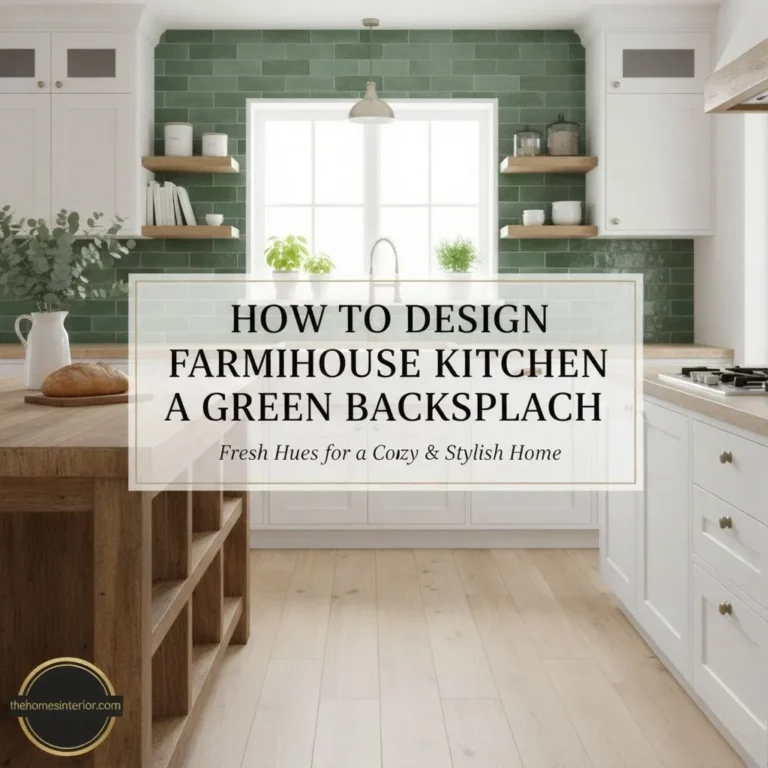 green backsplash kitchen