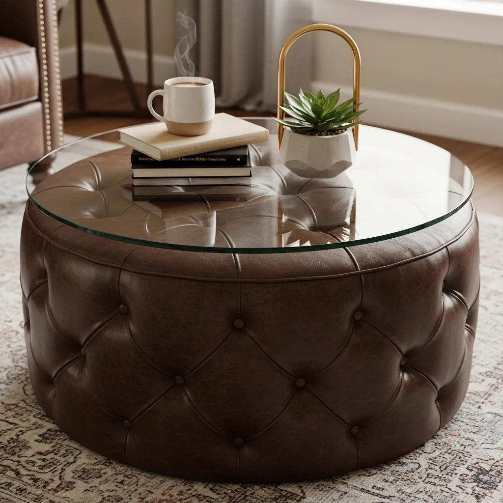 How to Turn an Ottoman into a Coffee Table