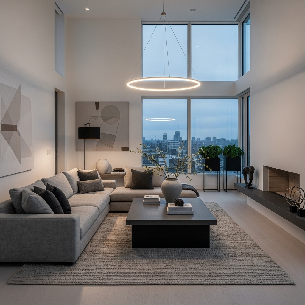 Luxury Living Room with Minimal Decor