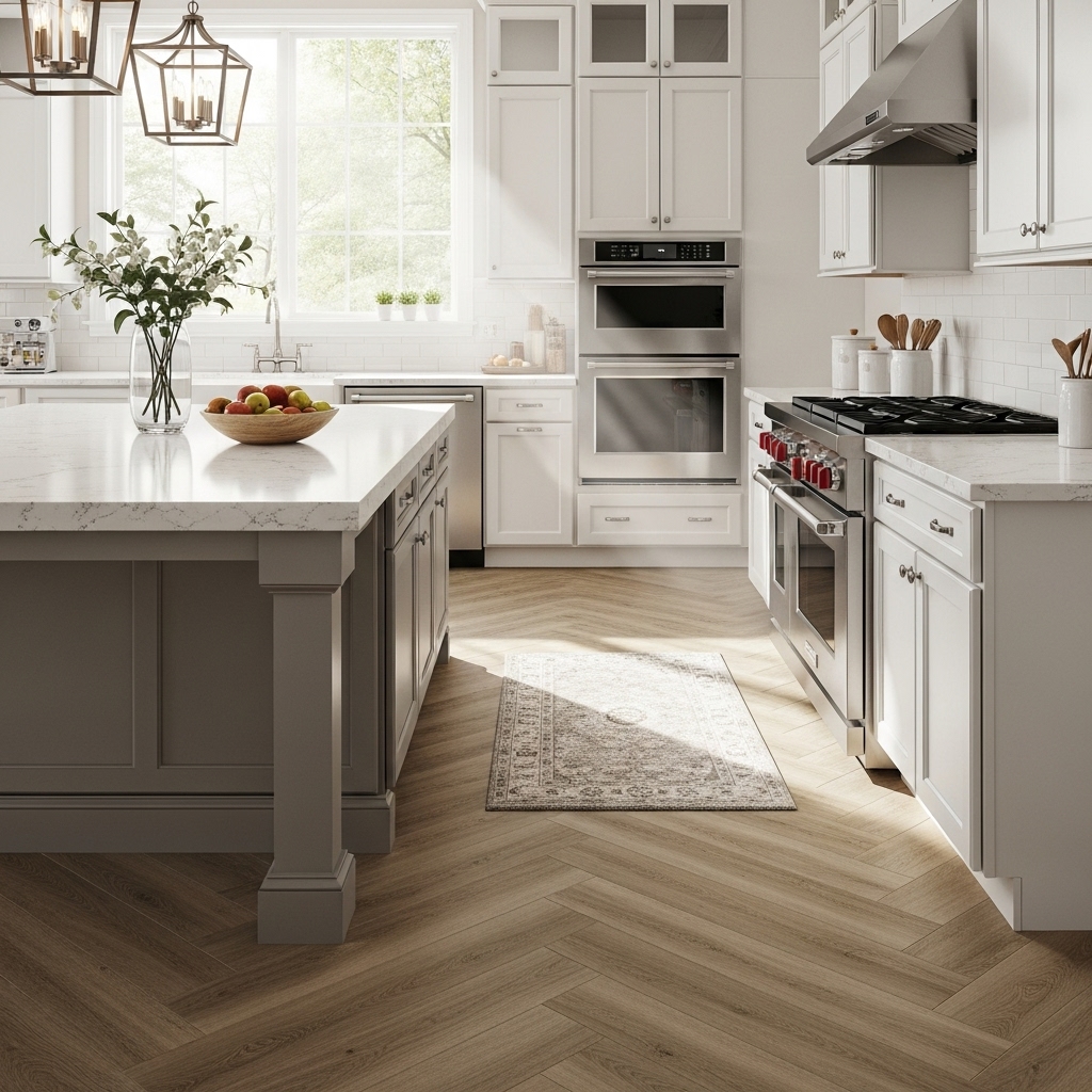 Luxury Vinyl Tile (LVT) The Surprise Contender - Kitchen Floor Tile Ideas
