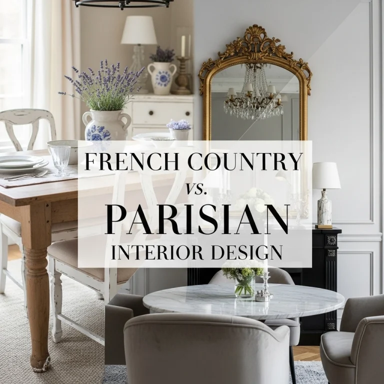 Different from French Country Parisian Interior Design