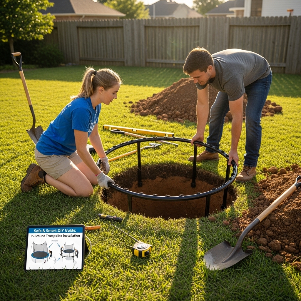 Can You Put a Normal Trampoline in the Ground