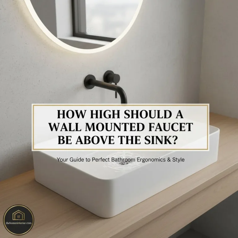 How High Should a Wall-Mounted Faucet Be Above the Sink