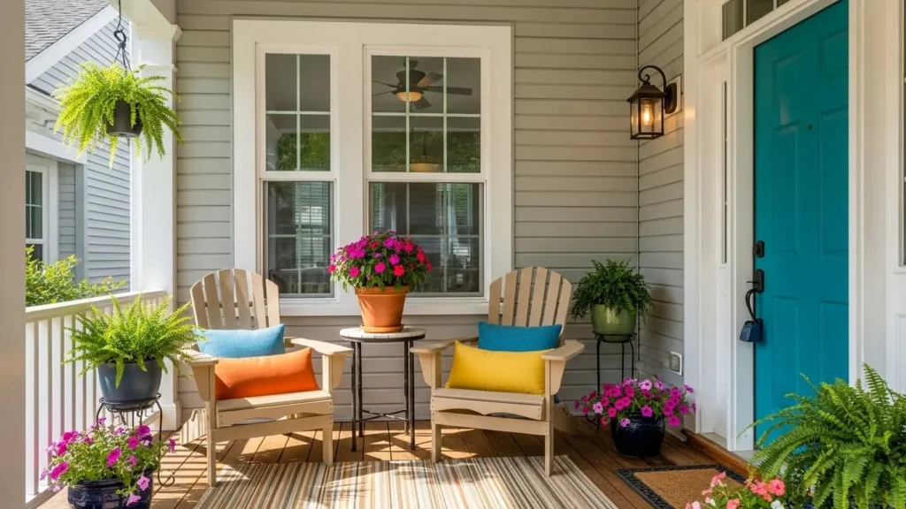 Updating Our 90’s Home With An Open Front Porch No Railing
