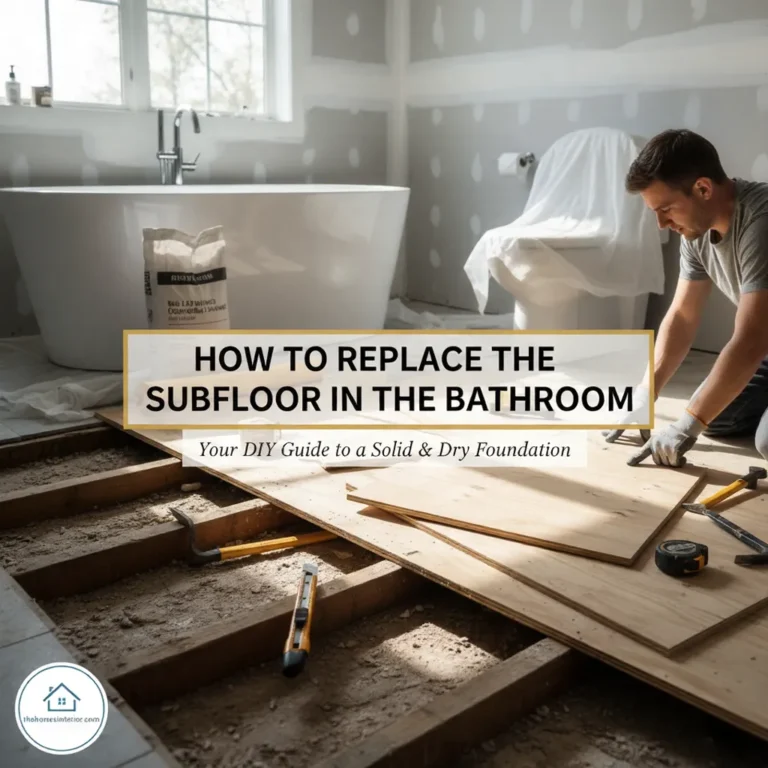 How to Replace the Subfloor in Bathroom