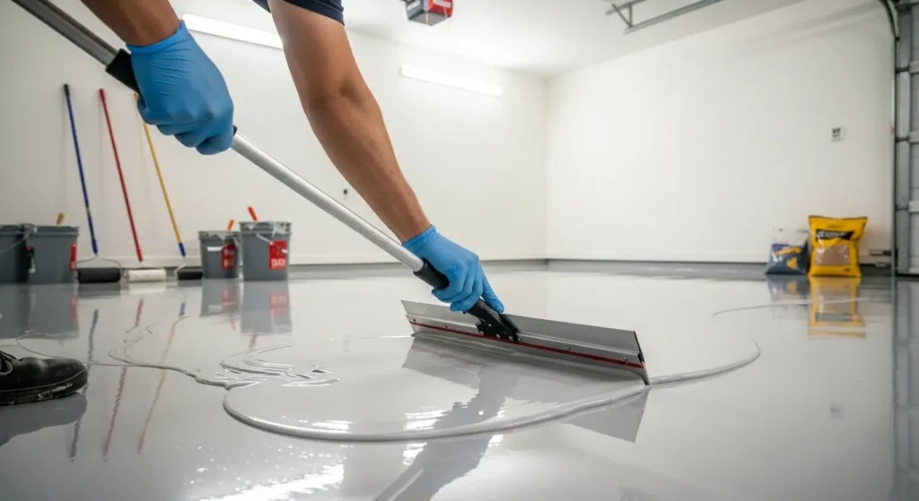 Epoxy Flooring in Garage Interior Design