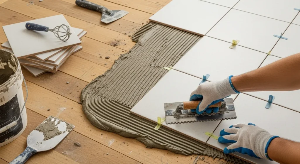 How to Install Tile on a Wood Subfloor
