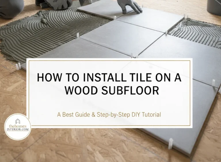 How to Install Tile on a Wood Subfloor