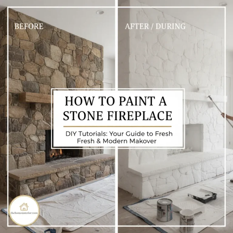 How to Paint a Stone Fireplace DIY Tutorials