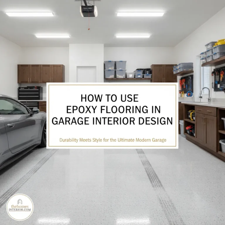 How to Use Epoxy Flooring in Garage Interior Design
