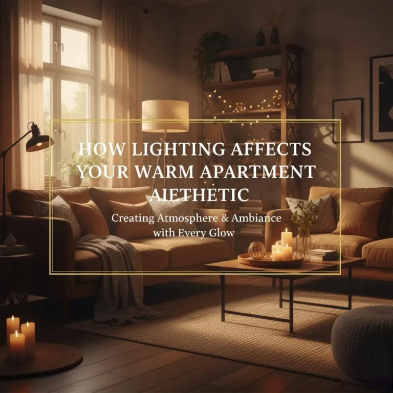 Lighting Affects Your Warm Apartment Aesthetic
