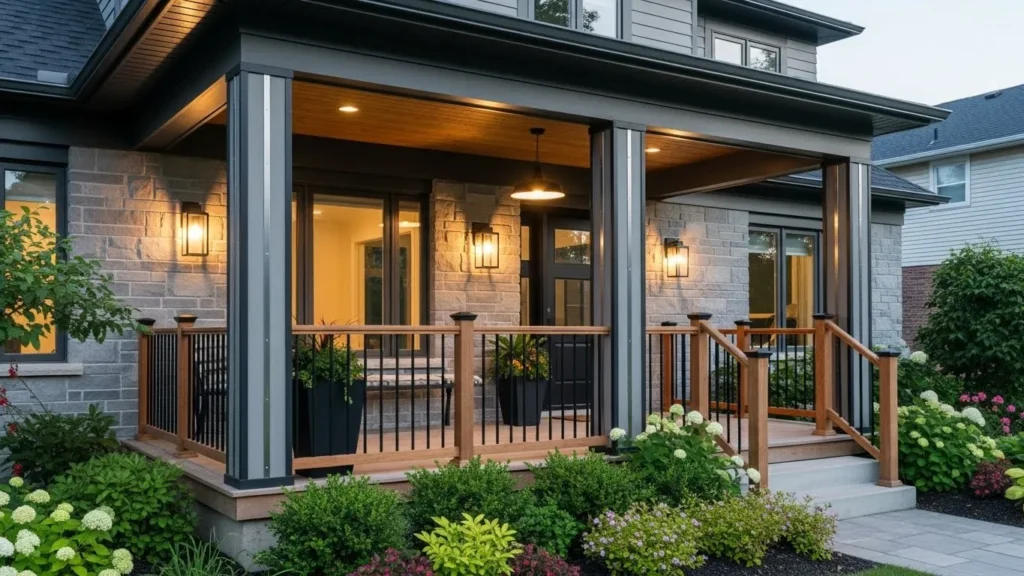 Updating Our 90’s Home With An Open Front Porch No Railing