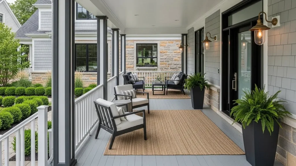 Updating Our 90’s Home With An Open Front Porch No Railing