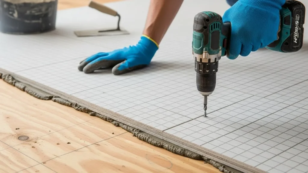 Installing Cement Backer Board on A Wooden Subfloor