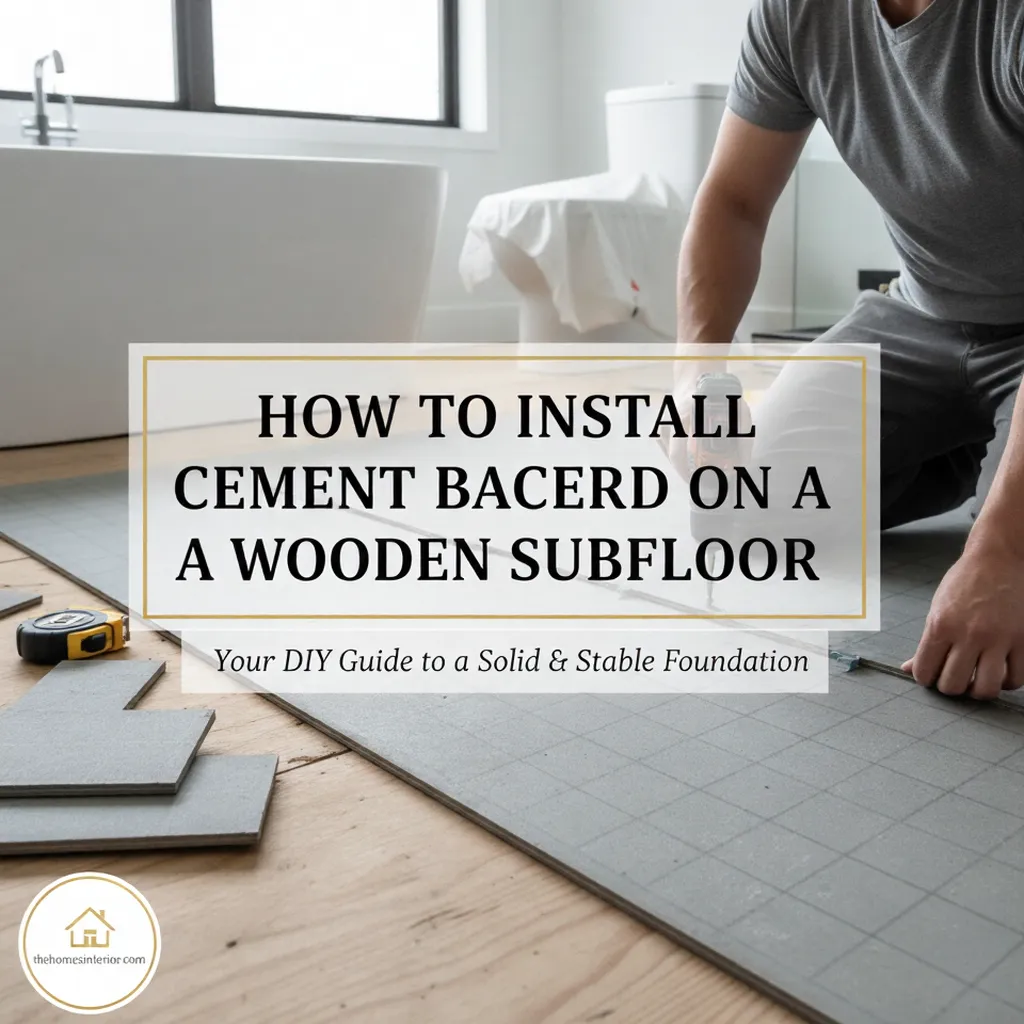 Installing Cement Backer Board on A Wooden Subfloor